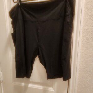 FullSoft Plus Size Biker Shorts Black 3X